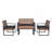 4-Piece Patio Furniture Set Outdoor Balcony Porch Garden Backyard Lawn Furniture Acacia Wood Table Top-777482363-777482361