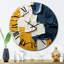 Souvenir de l'Ukraine, peinture abstraite I, horloge murale-93380848