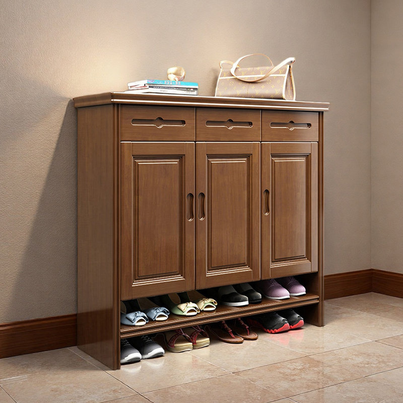 Rangement pratique pour chaussures, Bois brun foncé