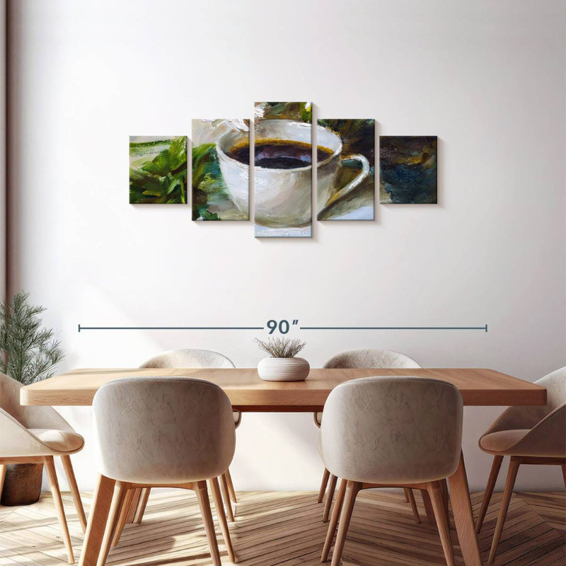 Tasse à café, H 30 po x l 68 po