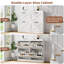 Armoire de rangement pour chaussures avec 4 tiroirs rabattables, organisateur de chaussures dissimulé large pour entrée, blanc