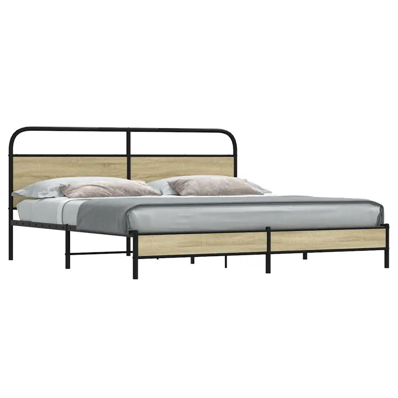 Aliyani Bed, Sonoma Oak, 100 x 190cm