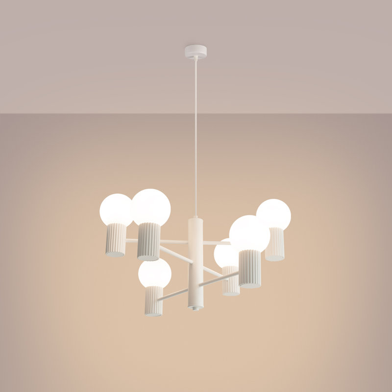Wynnwood 6 - Light Chandelier, White
