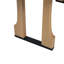 Table de salle à manger rectangulaire 63 "avec pieds en bois massif Case-1948028412