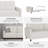 Benitez Twin 75.98'' Wide Mid-Century Faux Leather Tufted Convertible Sleeper Futon Sofa with Split Back and Cushions-118352103