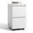 Markiese 14.69'' W Metal 2-Drawer Vertical Mobile  File Cabinet With Lock Fully Assembled-1040605158