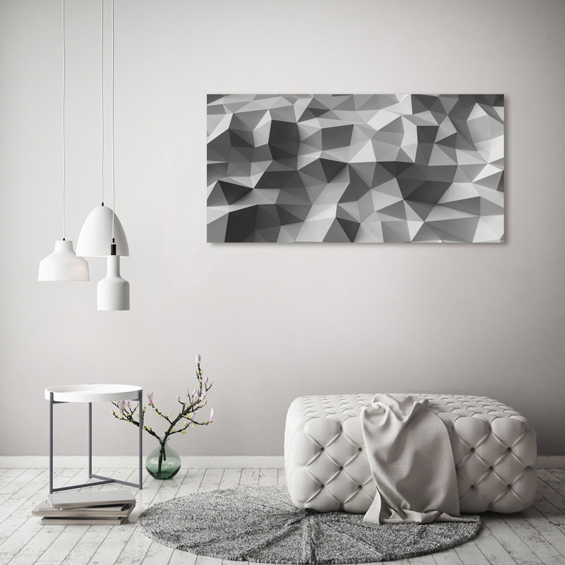 Abstraction Triangles - Wrapped Canvas Print