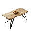 Conary Metal Base Dining Table-688562338