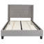 Lit plateforme tapissier capitonné avec côtés allongés à garniture cloutée Aluino-29332072-29332070