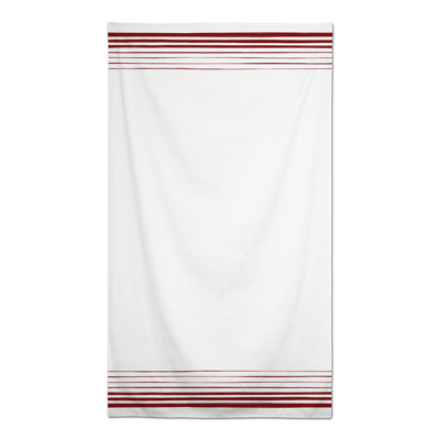 Rectangular Striped Polyester Tablecloth