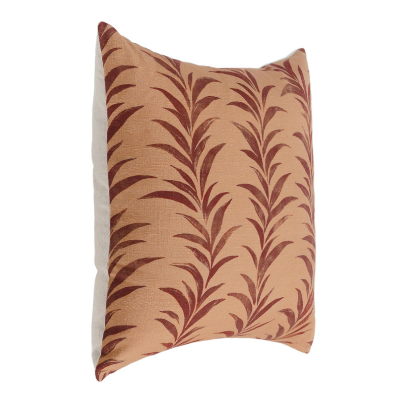 Alula Pillow Cover & Insert, Burgundy, Square 22"