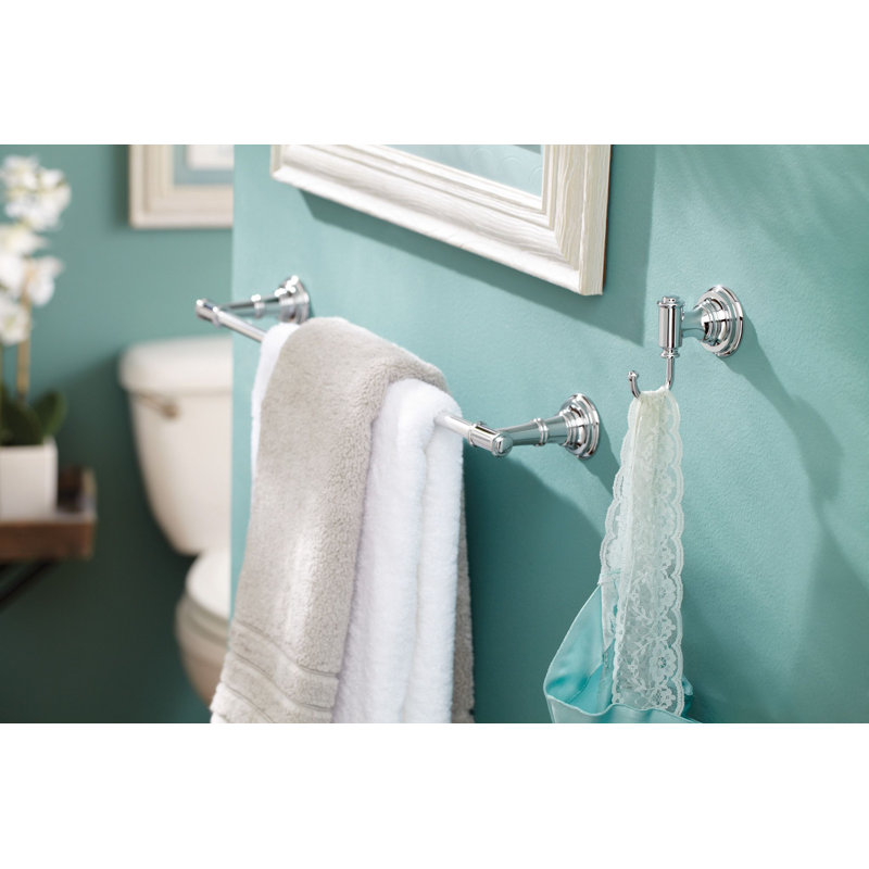 Ellsworth Wall Mounted Robe Hook, Brushed Nickel