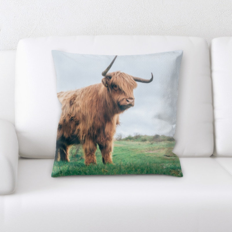 Microsuede Reversible Throw Pillow