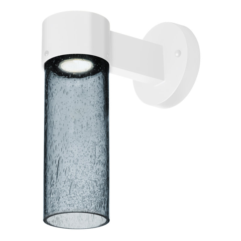 Cattalina Wall Light, White, 11.5" H x 5" W x 8.5" D, Blue
