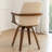 Modern Upholstered Leather Swivel Dining Chairs-583661913