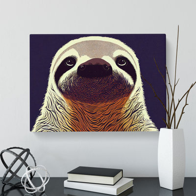 Adorable Sloth - Wrapped Canvas