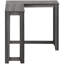 Table d'appoint contemporaine en gris - idéale pour le couloir, la chambre à coucher, l'entrée avec espace de rangement moderne