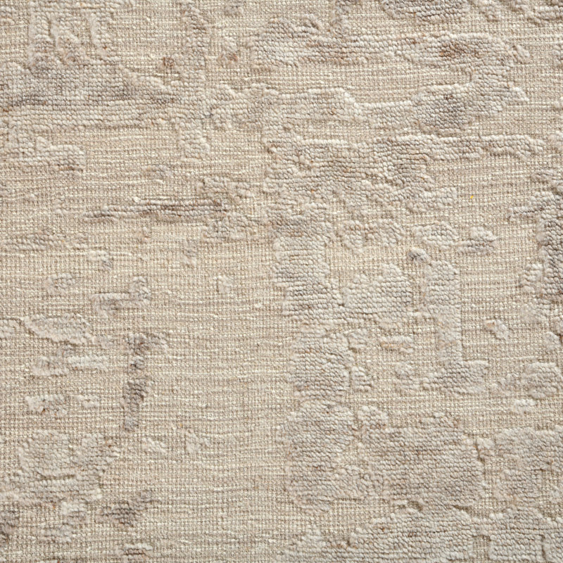 Tapis noué à la main à motif abstrait WINSTON, Sable pâle, Rectangle 10 pi x 14 pi