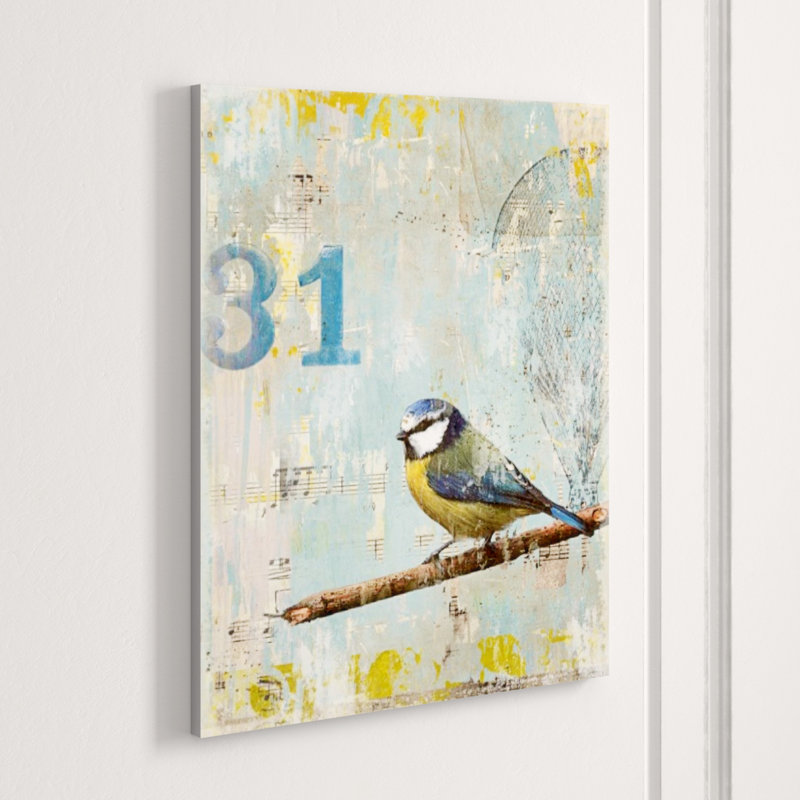 Aves 31 Print by Zoey Riley, Glass Coat, 20" H x 16" W