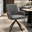 Upholstered Linen Swivel Lounge Chair-1910530830