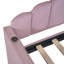 Lit de jour simple tapissier avec 2 tiroirs, canapé-lit en velours avec ports de chargement USB, aucun sommier nécessaire, rose