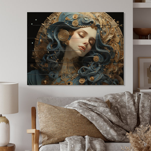 Everly Quinn Christianity Saintly Halo On Wood Print | Wayfair