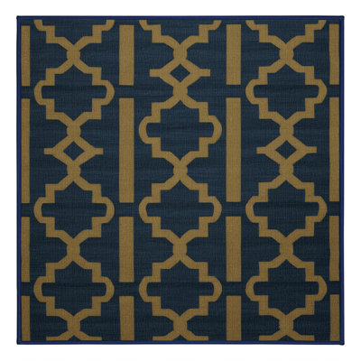 Tapis gris en treillis lavable à la machine