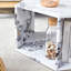 Table basse hexagonale moderne en blanc, espaces de rangement supplémentaires, nettoyage simple à la mode - blanc, avantage