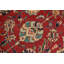 Tapis traditionnel rétro en laine rouge noué à la main 9 pi 11 po x 12 pi 9 po