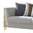 Contessa Modern Fabric Sofa in Gray
