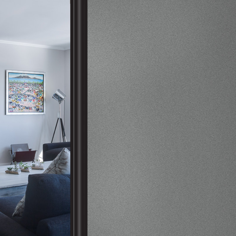 Adhésif décoratif pour fenêtre, 35.4" x 97.5", gris