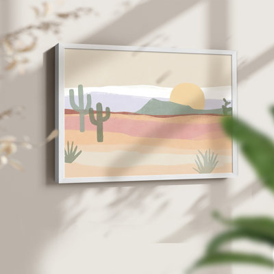 Cactus Plateau I - Reproduction encadrée - Restickable
