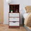 Table de chevet 3 tiroirs 33,46 po Asenet-1270632930