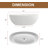 Monaco 61'' x 67'' Freestanding Soaking Solid Surface Bathtub