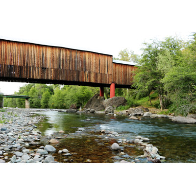 «Honey Run Bridge» par Elibby - Photographie sur toile tendue