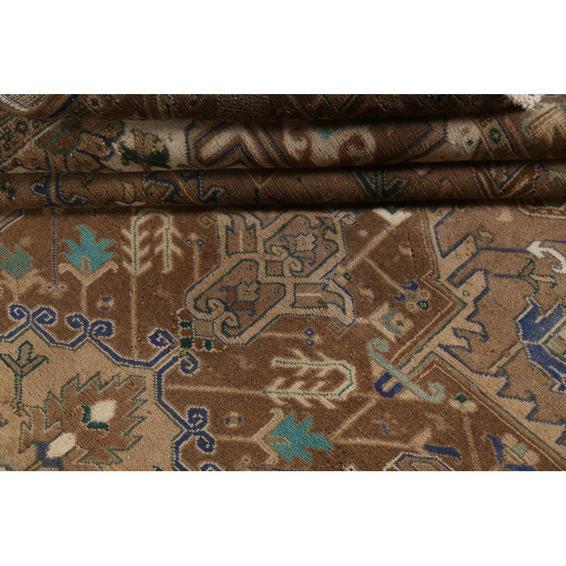 Tapis géométrique rétro 10 x 12