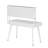 Techni Mobili Study Computer Desk With Storage & Magnetic Dry Erase White Board, White