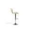 Kukkapalli Swivel Upholstered Adjustable Height Counter Stool with Metal Frame-590567056