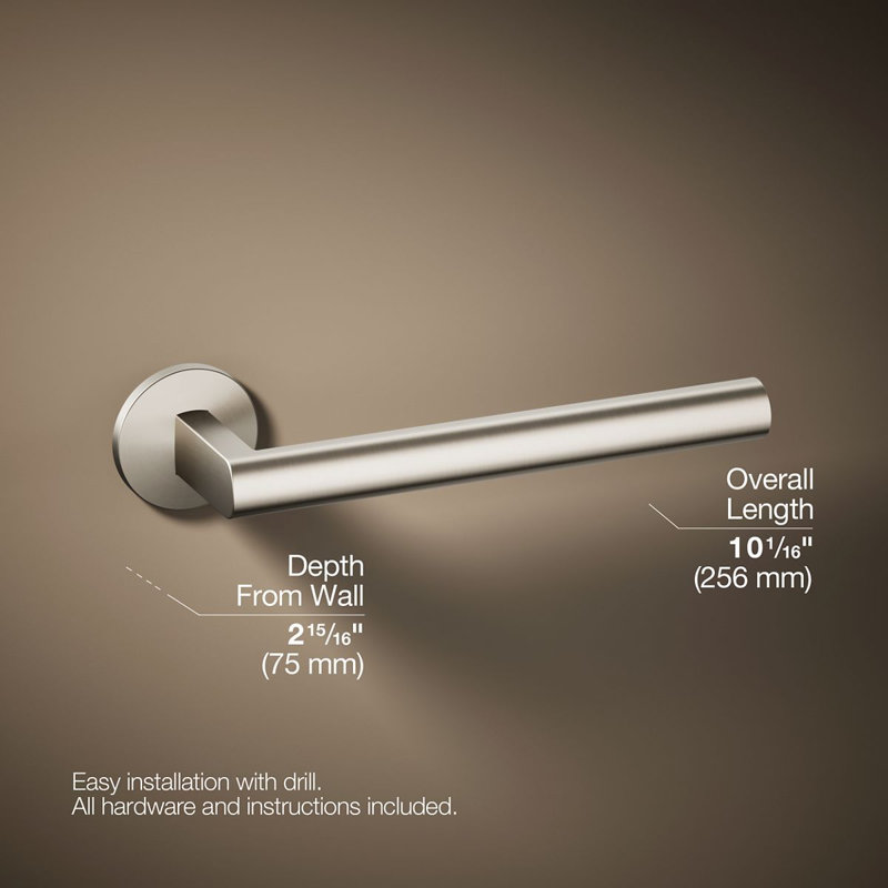 Components Towel Arm, Vibrant Brushed Chrome