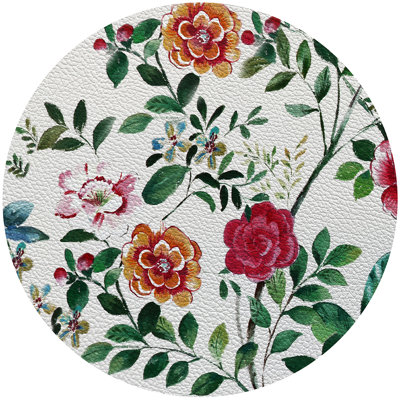 Lost Pavillion No1 Vegan Leather Round Pebble Placemat
