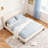 Upholstered Bed With solid wood legs-386344111