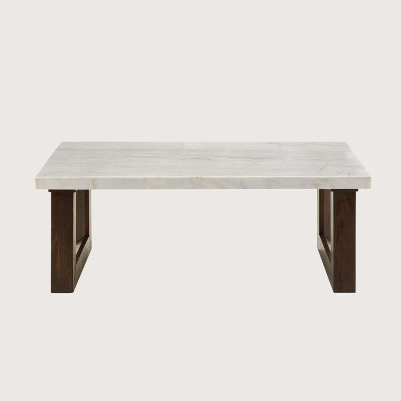 Modern Coffee Table Rectangular Coffee Table With Marble Top Living Room Table
