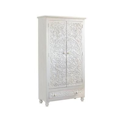 Yara 2 Door Solid Wood Wardrobe