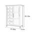Armoire à six compartiments en bois massif
