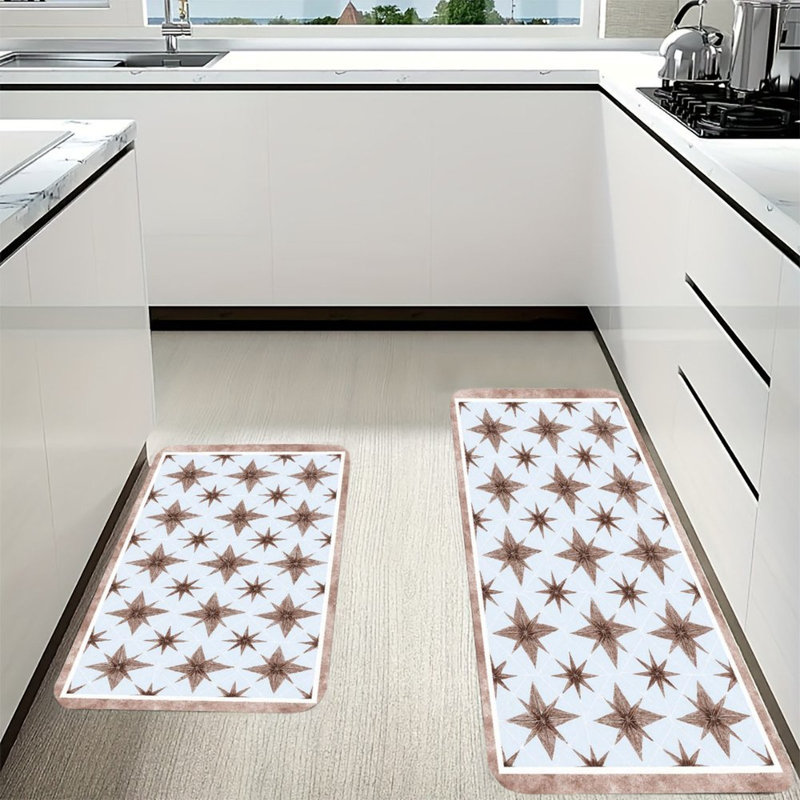 Ensemble de 2 tapis de cuisine Starburst