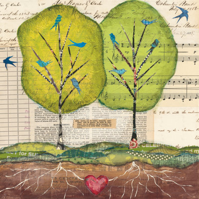 Bird Notes by Courtney Prahl - Wrapped Canvas Art Prints