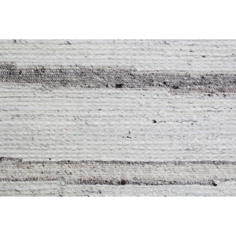 ANFL8698ASIGY Wool Area Rug in Silver, Rectangle 10' x 14'