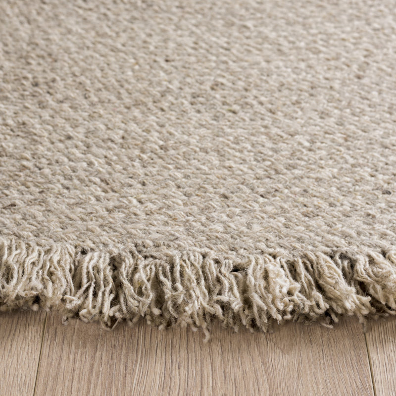 Braided Hand Woven No Pattern Indoor Rug, 3'-0" x 3'-0" Round