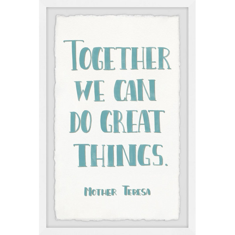 «Frisbie Do Great Things», reproduction encadrée, H 36 po x l 24 po x P 1,5 po