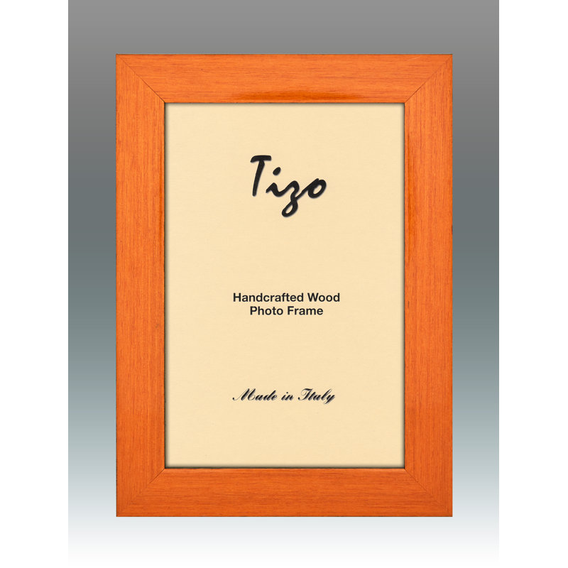 Wood Picture Frame, Orange, 4" x 6"